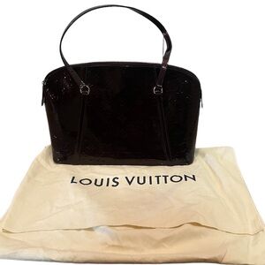 AUTHENTIC COA Louis Vuitton Vernis bag satchel purse purple burgundy